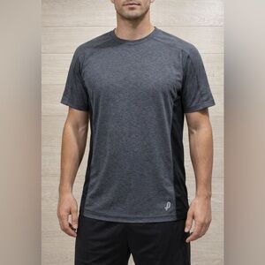 Penn Black Grey Short Sleeve Workout Shirt